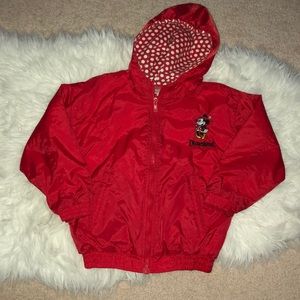 Minnie Mouse Disney S girls Jacket 6 - 7 red dot